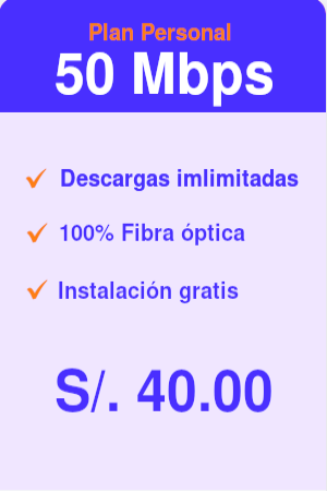 Plan Internet Personal